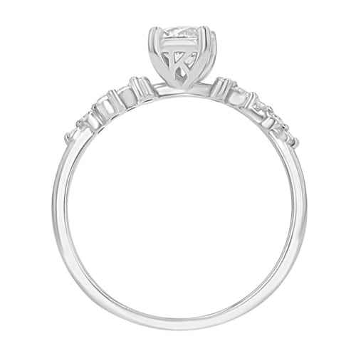 Verlobungsring mit Buchstaben und Diamanten Carina