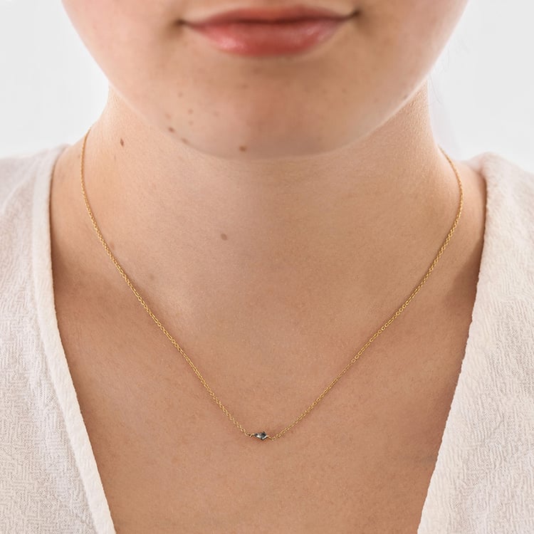 Halskette mit Salt and Pepper Diamant in Kite Form Ranka 156066