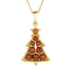 Bernsteinanhänger aus Silber in Form eines Weihnachtsbaums Johana