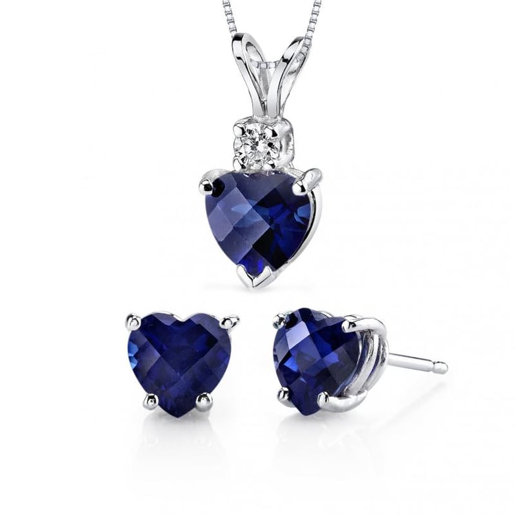 Schmuckset mit Saphiren