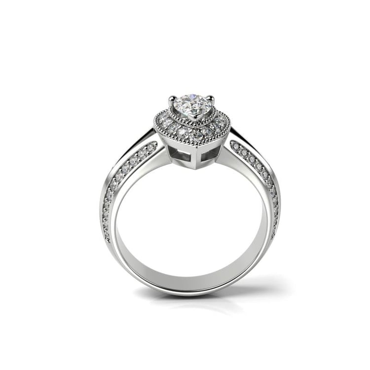 Platinring mit Diamanten 23410