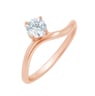 Ring mit rundem Lab Grown Diamanten