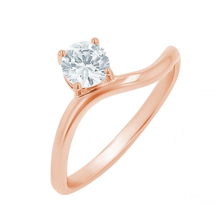 Ring mit rundem Lab Grown Diamanten 155395