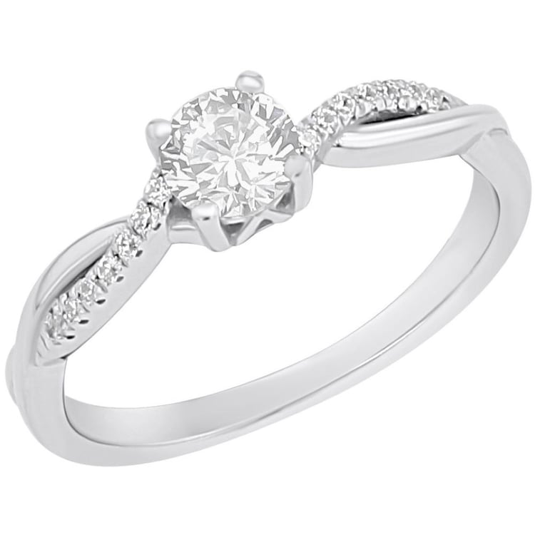 Verlobungsring mit Buchstaben und Diamanten Aliye