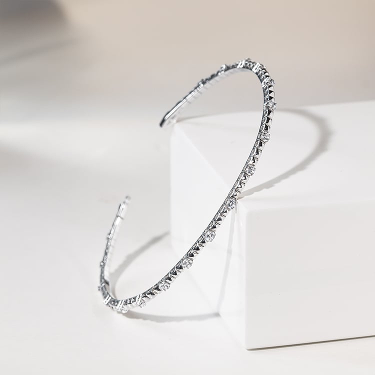 Goldenes Flexi Armband mit Diamanten Curtis 142104