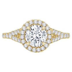 Verlobungsring im Halo-Stil mit Lab Grown Diamanten Tribeca
