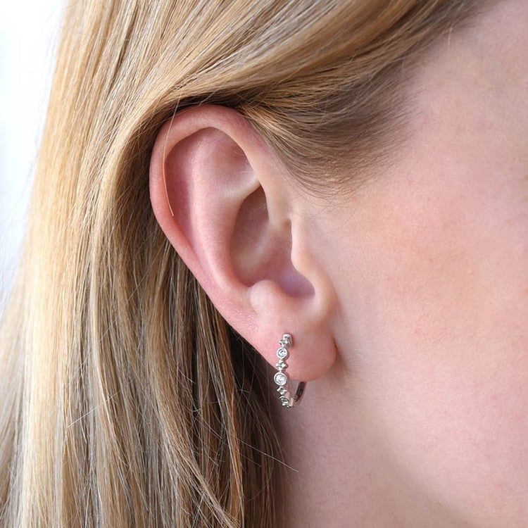 Elegante Creolen mit Diamanten Kitto 80636