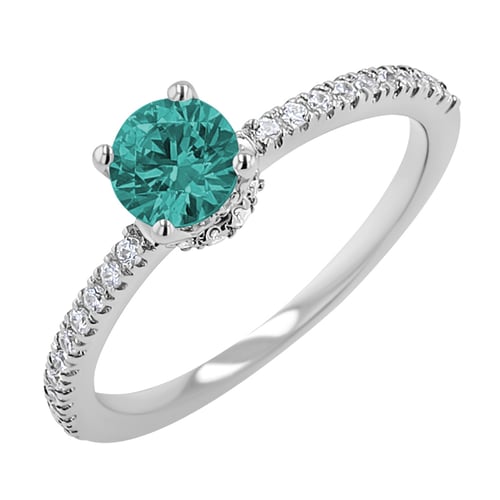 Goldring mit Smaragden und Diamanten Prisha