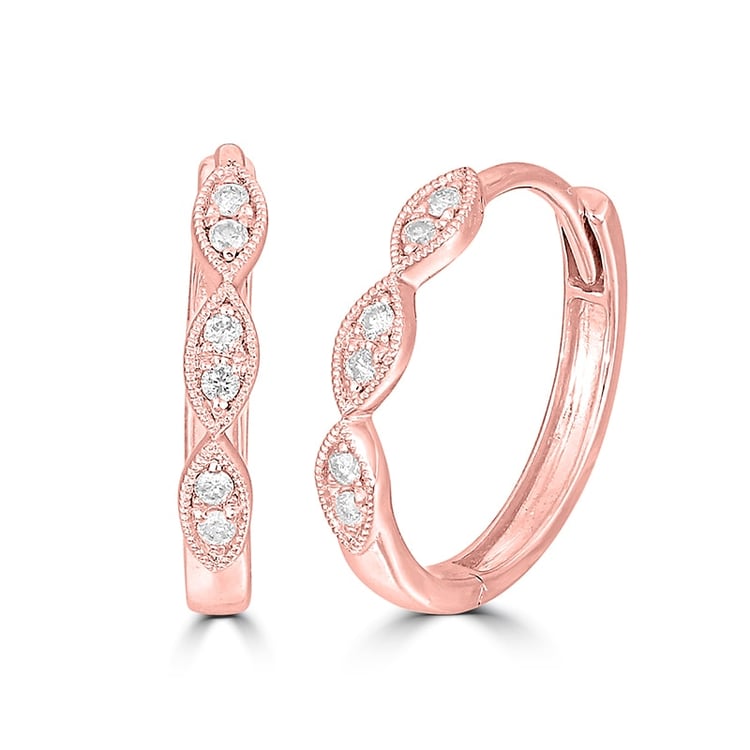 Creolen mit Diamanten Vester 23208