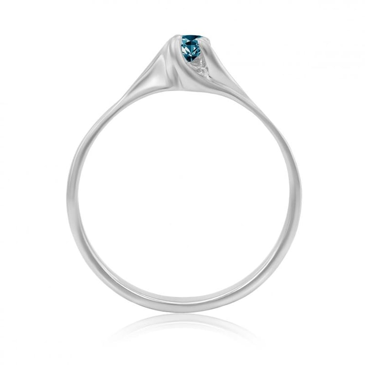 Ring mit blauem Diamanten, Nebenansicht 23069