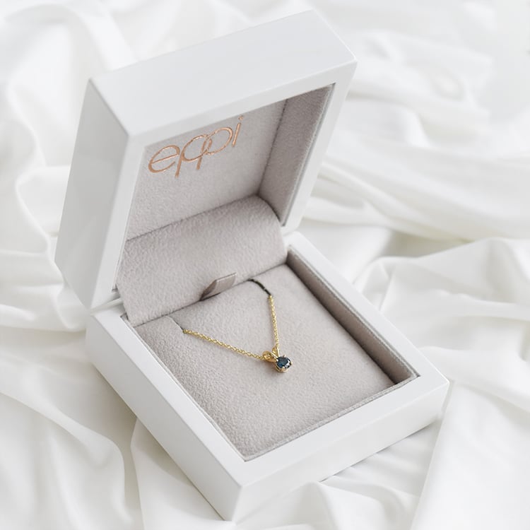 Blauer Diamant in Anhänger Lalom 91221