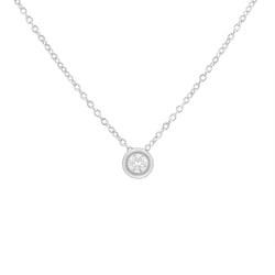 Silberner Halskette mit Lab Grown Diamant Adriana