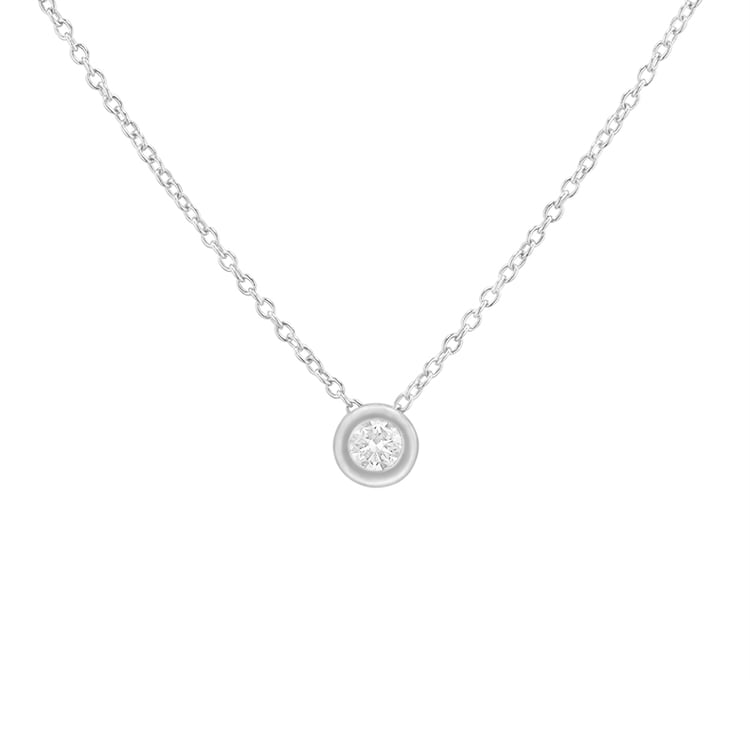 Silberner Halskette mit Lab Grown Diamant Adriana