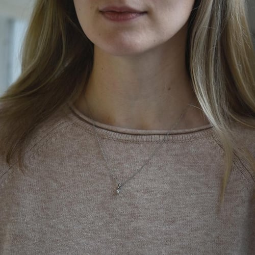 Anhänger mit Lab Grown Diamant und Auswahl des Karatgewichts Cocobe