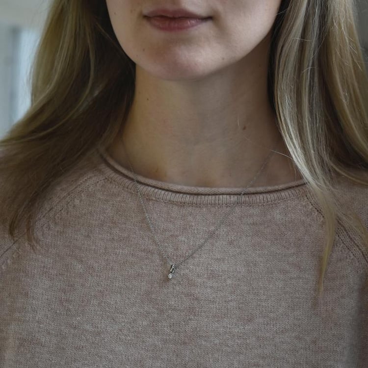 Anhänger mit Lab Grown Diamant und Auswahl des Karatgewichts Cocobe 75723