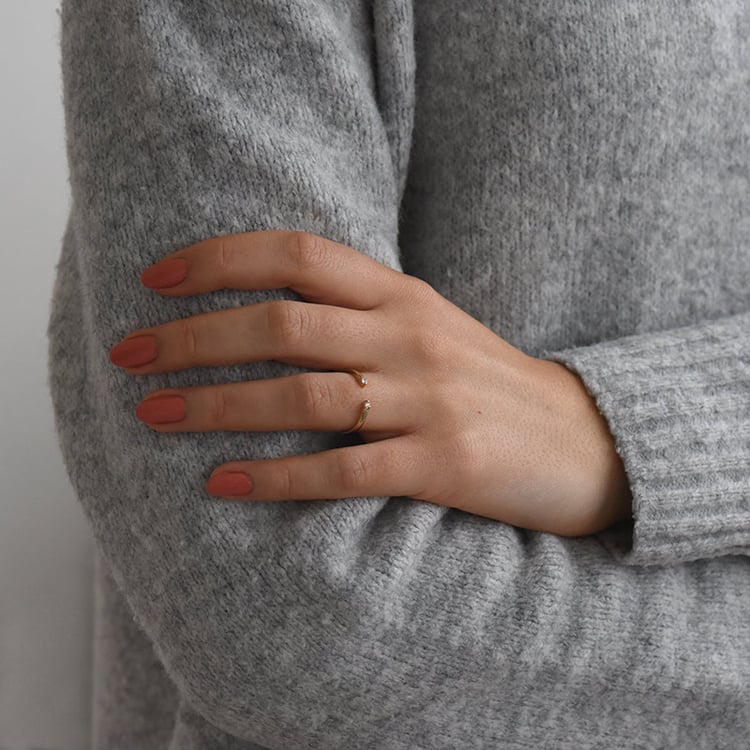 Atypischer Ring aus Gold mit Diamanten Wilbur 75365