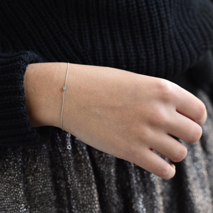 Goldenes Armband mit kubischem Diamant Memore 37507