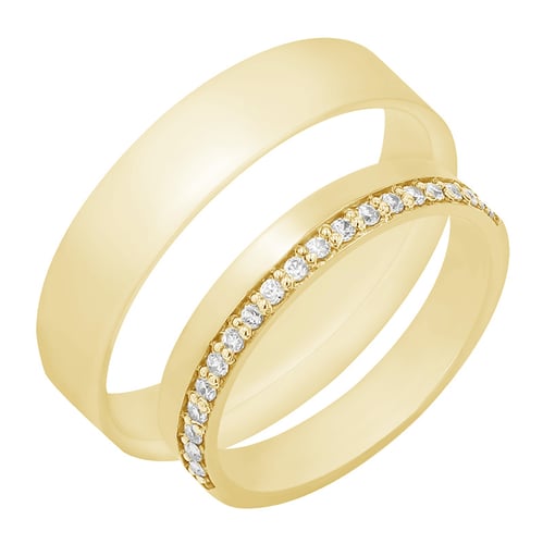 Eheringe aus Gold mit Moissaniten Heavana