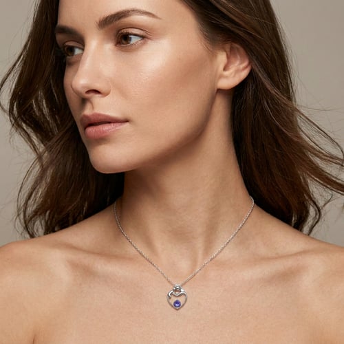 Anhänger Mutter und Kind mit Tansanit und Diamant Ella