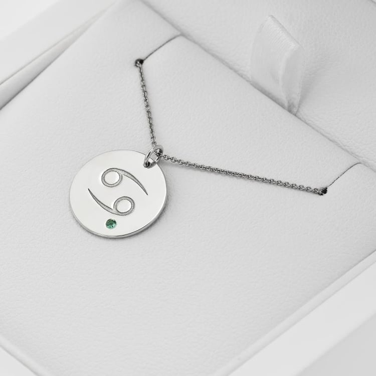 Krebs Sternzeichen und Smaragd in Eppi-Geschenkbox 32416