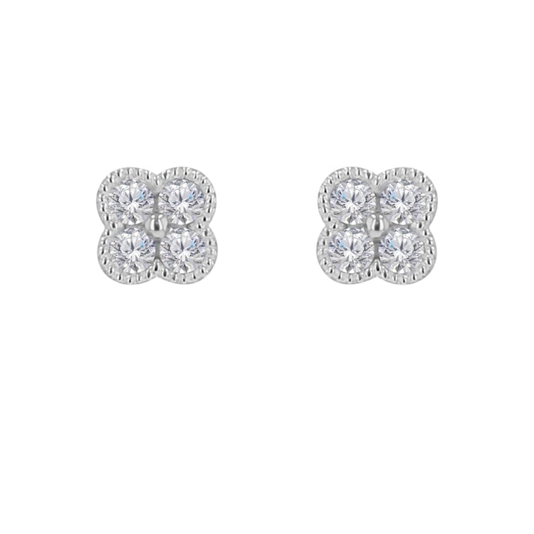 Ohrstecker mit Diamantblume Ellisha