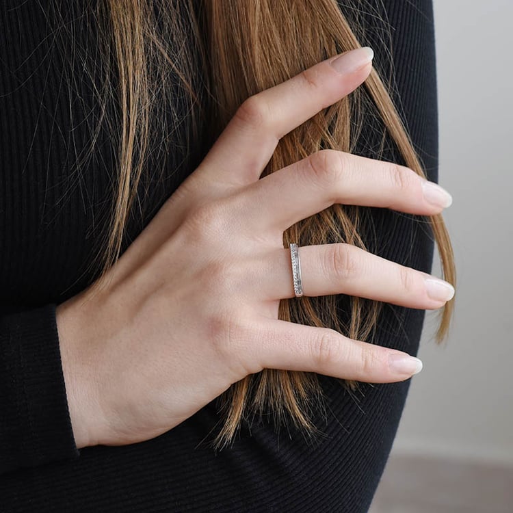 Eternity-Ring mit Round- und Baguette-Diamanten Luisa 89985