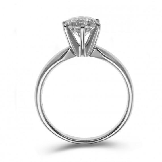 Platinring mit Diamanten 10504