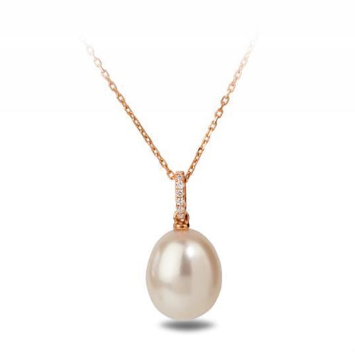Perlen-Anhänger mit Diamanten Turanyu
