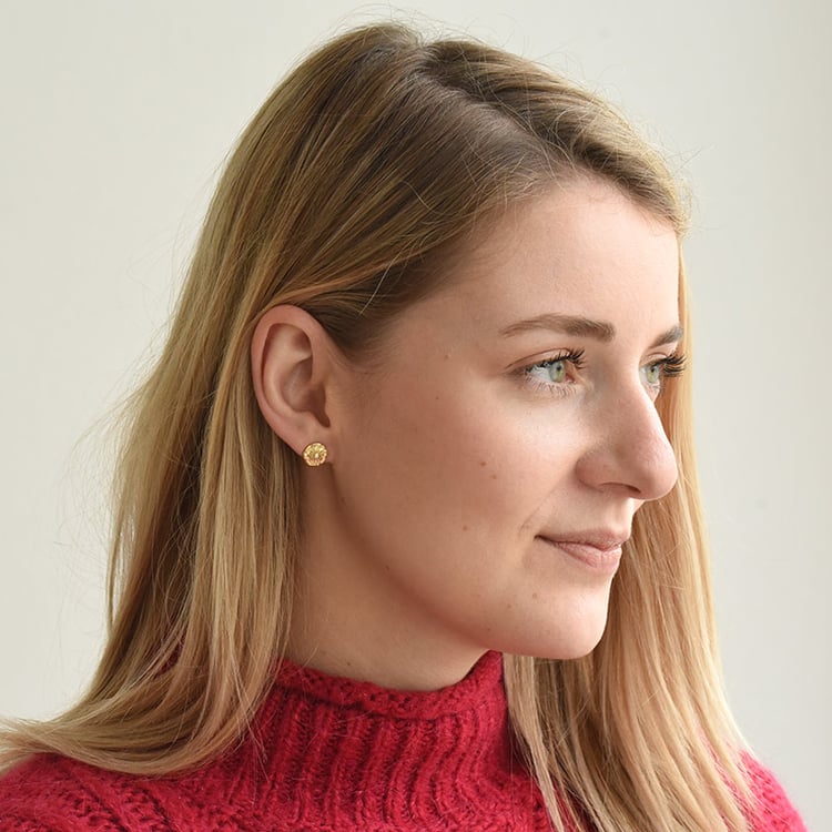 Schmuckset in vergoldetem Silber mit Zirkonia Bedelia 72685