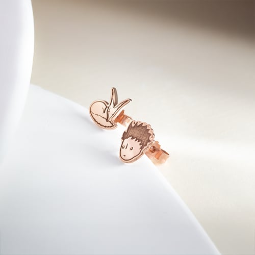 Silberne Ohrstecker Der Kleine Prinz und der Fuchs