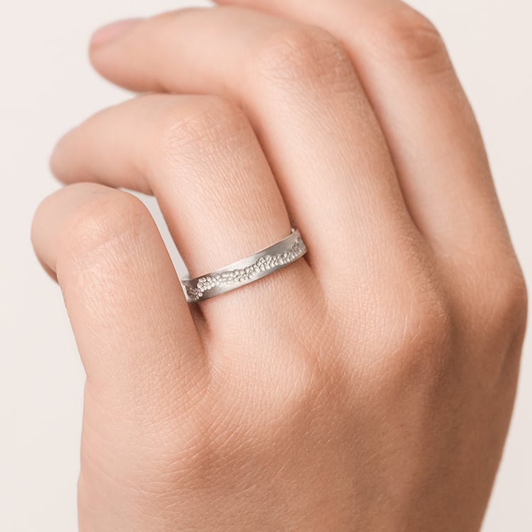 Goldene matte Eheringe Bobble 155206