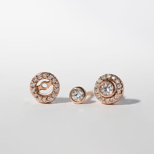 Ohrringe 2in1 mit Diamanten Annabel