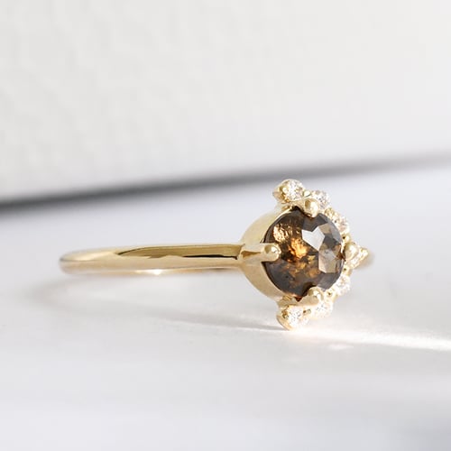 Ring mit einem Salt and Pepper Diamanten Ammiel