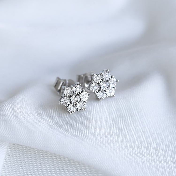 Elegante Diamantohrringe Svetlana 85257