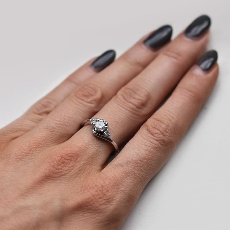 Verlobungsring aus Platin 10668