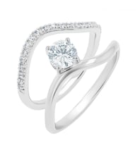 Romantisches Verlobungs-Set mit Lab Grown Diamantringen Kayla