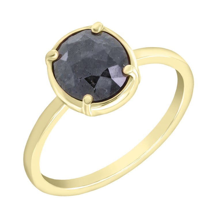 Ring mit ovalem Salt and Pepper Diamant 34279