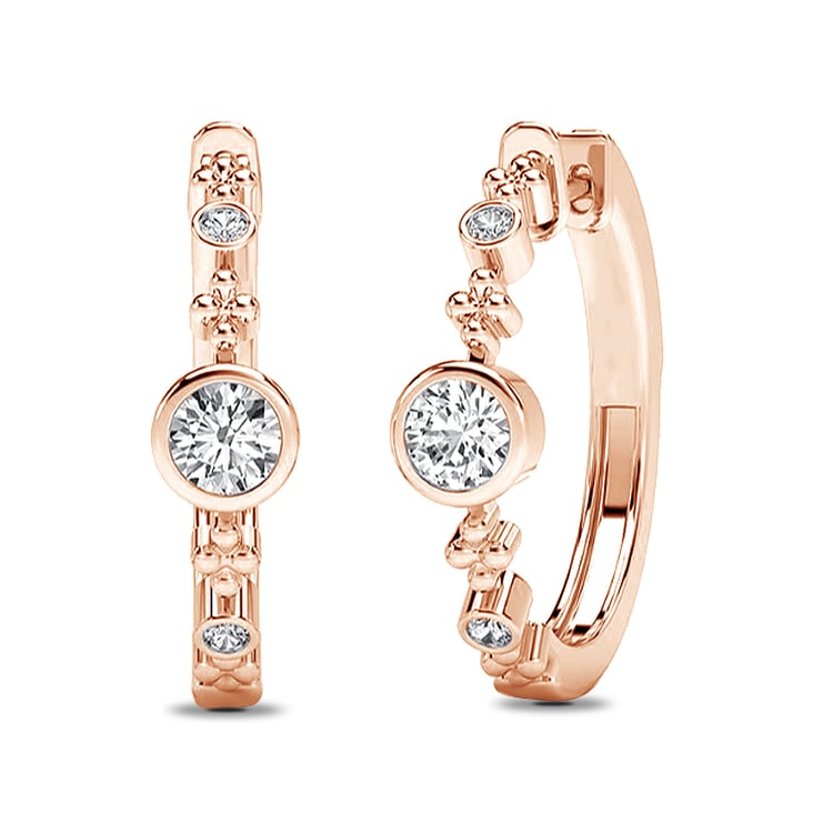 Elegante Creolen mit Diamanten Kitto 67254