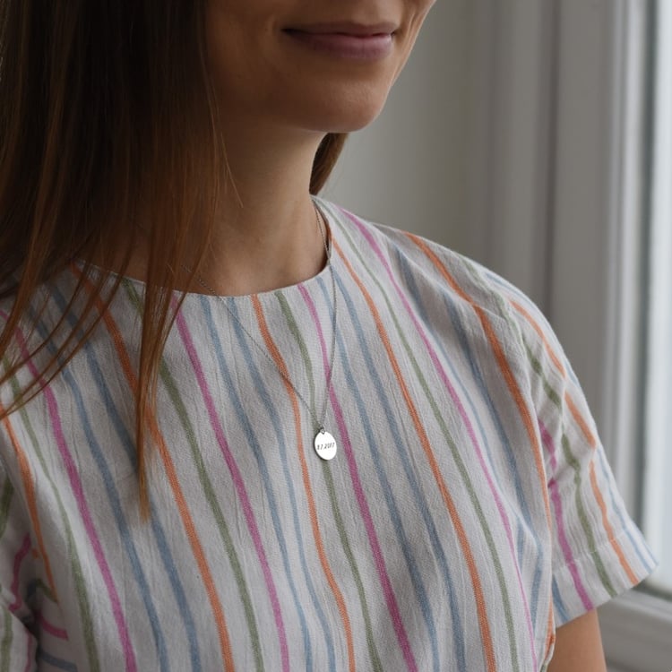 Platinanhänger mit beidseitiger Gravur Leasy 70567