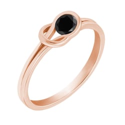 Goldring mit schwarzem Diamant Cearah