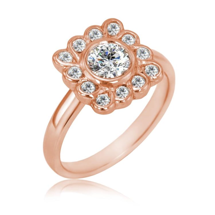 Goldring mit Diamanten 23281