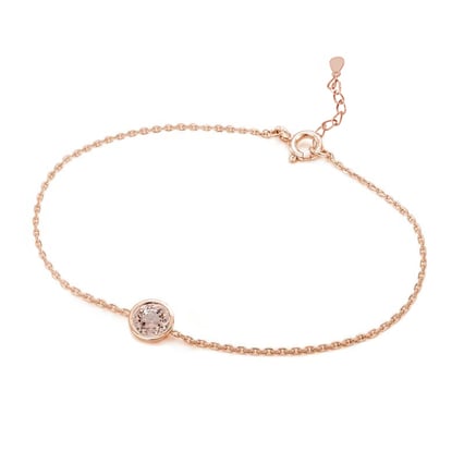 Silbernes Armband mit Morganit Arleth