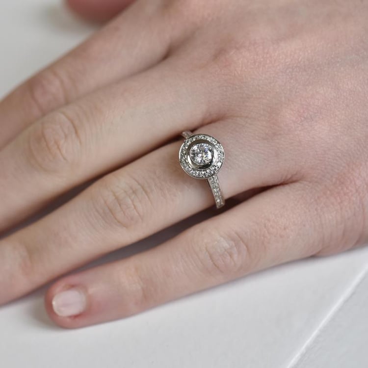 Platin Verlobunsring 29158