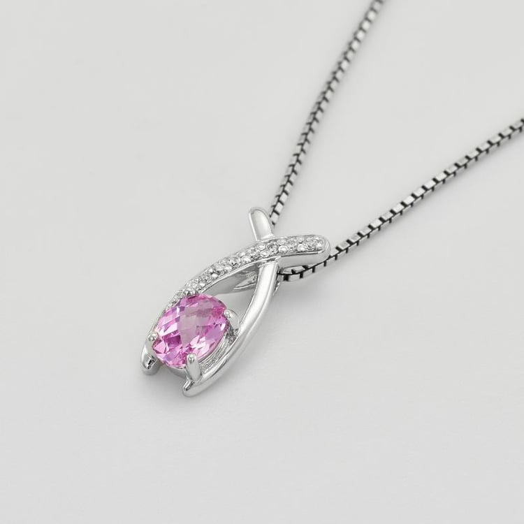 Silberner Anhänger mit Saphir 41615