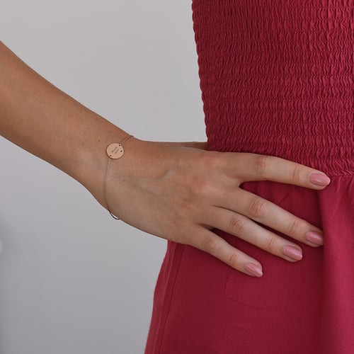 Goldenes Armband mit schwatzen Diamant Shalek