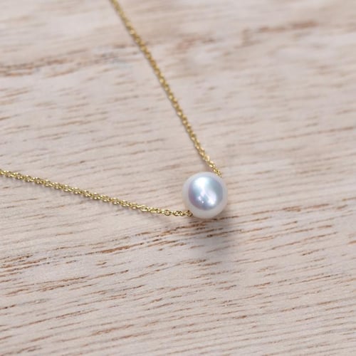 Feine Goldkette mit Perle Lemoneli