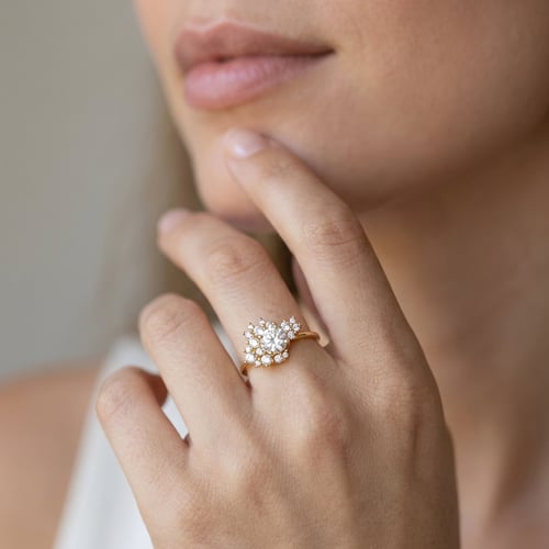Unkonventioneller Scheidungsring mit Lab Grown Diamanten Carter