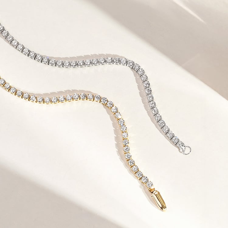 Goldenes Tennisarmband mit Lab Grown Diamanten Shimayra 156074