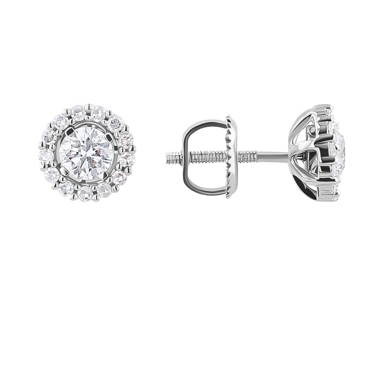 Goldene Ohrringe 2in1 mit IGI-zertifizierten 0.30ct Lab Grown Diamanten Demetra 130870