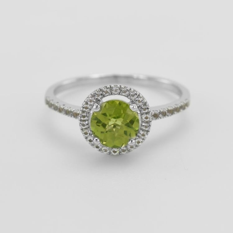 Olivin Ring mit Topasen 51241